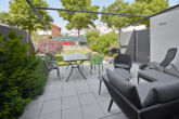 Attraktive energieeffiziente DHH - 150qm Wohnfläche - mit Terrasse Garten und Garage - Terrasse mit Garten